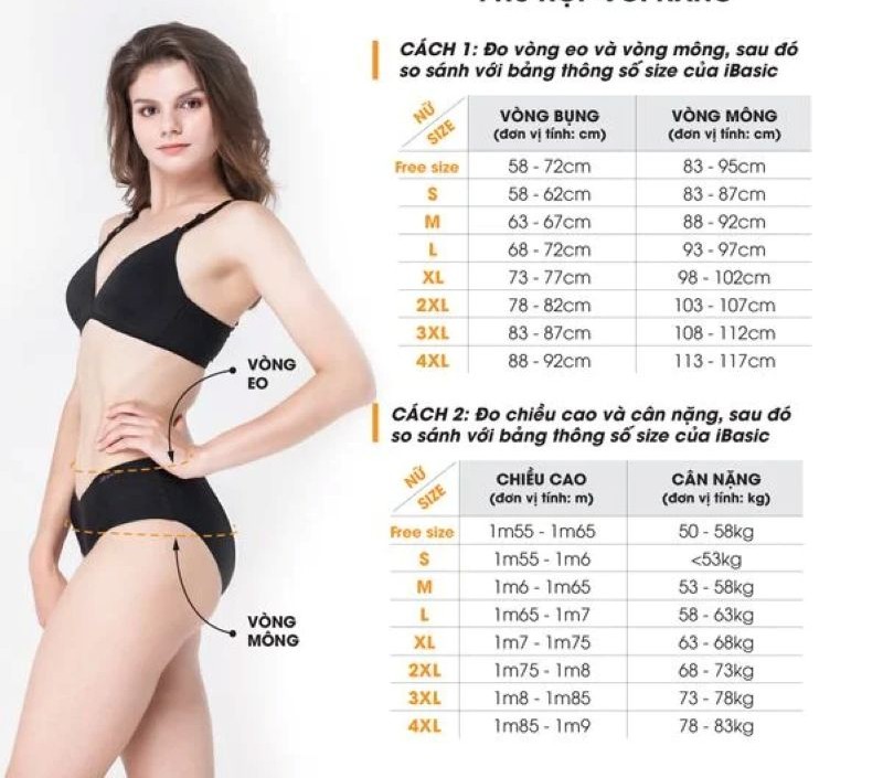 Chọn Size Đồ Lót Dựa Trên Hình Dáng Cơ Thể